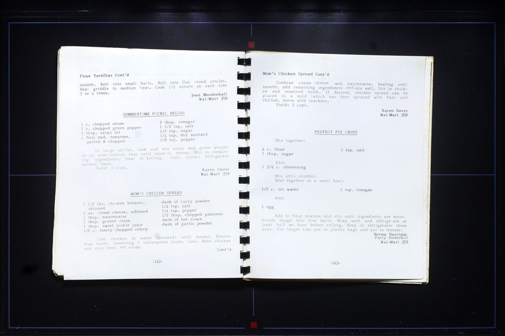 Walmart Fundraising Cookbook - Fayetteville, Arkansas - Vintage Recipes 