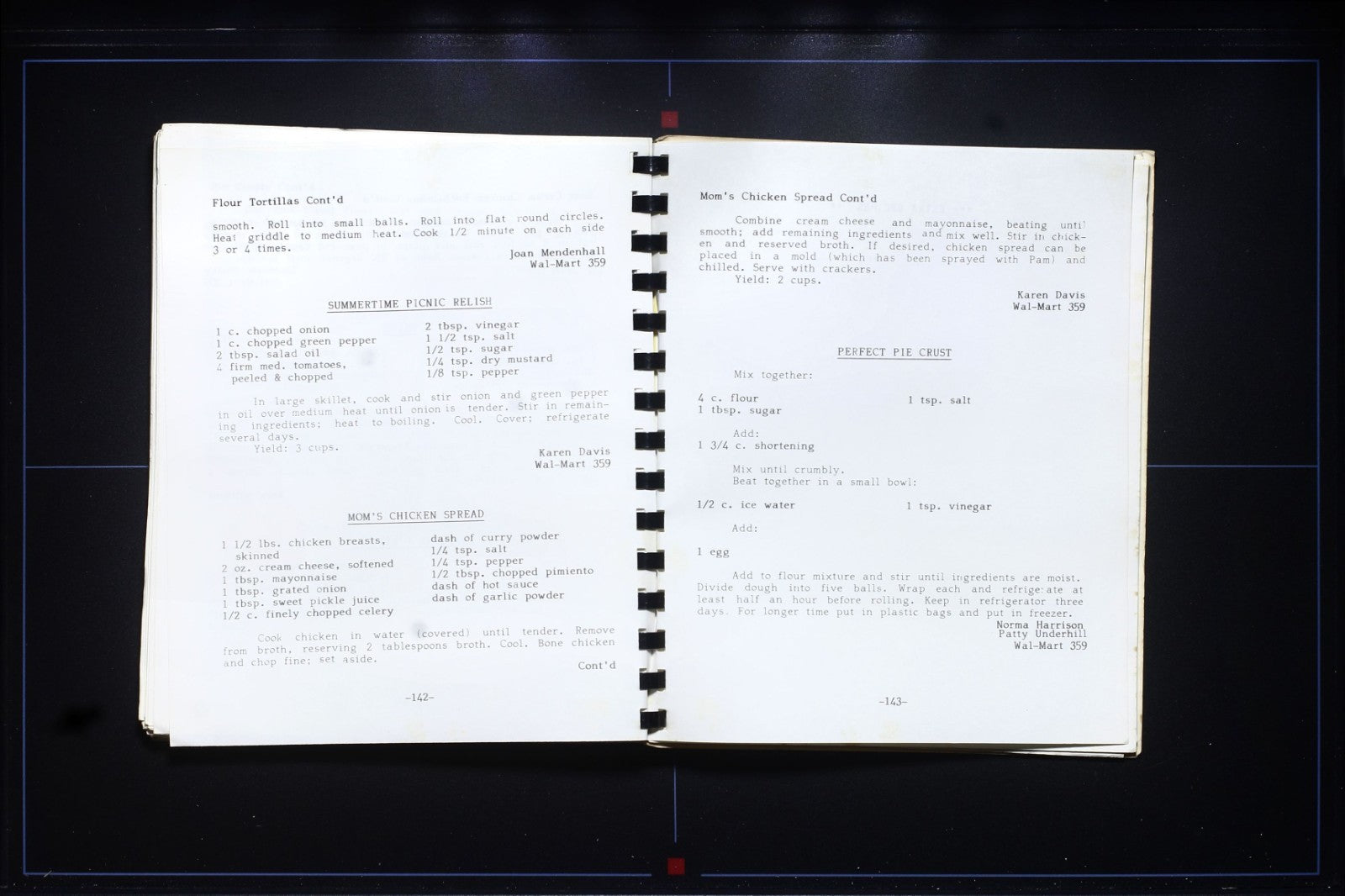 Walmart Fundraising Cookbook - Fayetteville, Arkansas - Vintage Recipes 