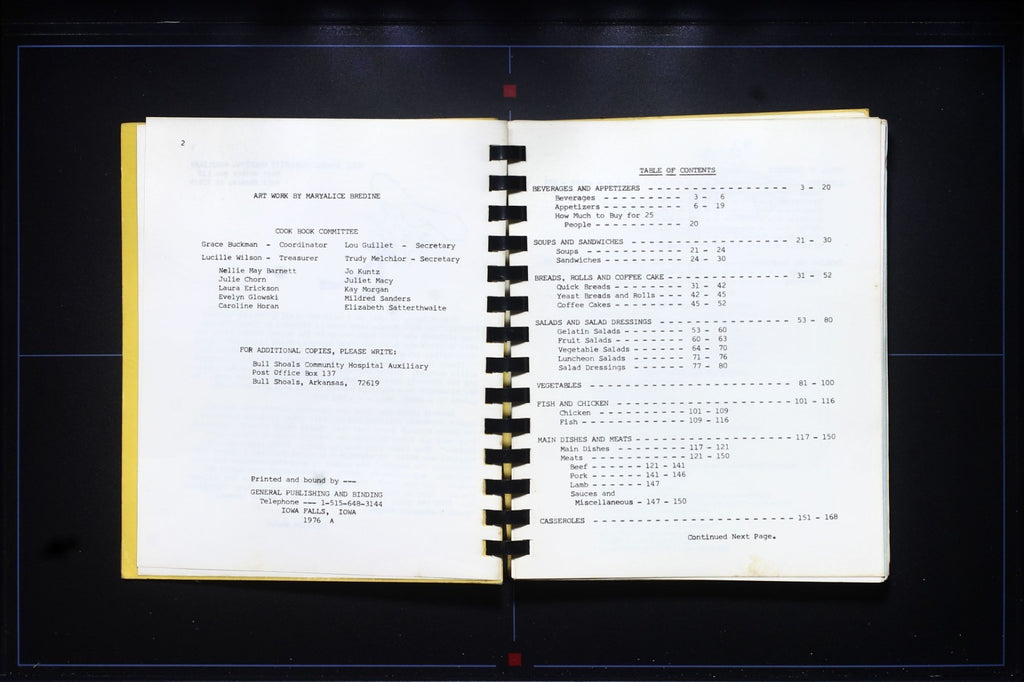 Bull Shoals Hospital Auxiliary Cookbook (1976) - Arkansas - Vintage Recipes