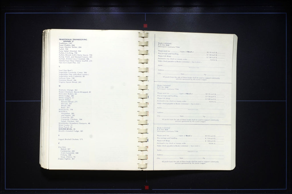 Revel (1980) - Junior League Cookbook - Shreveport, Louisiana - Southern Recipes