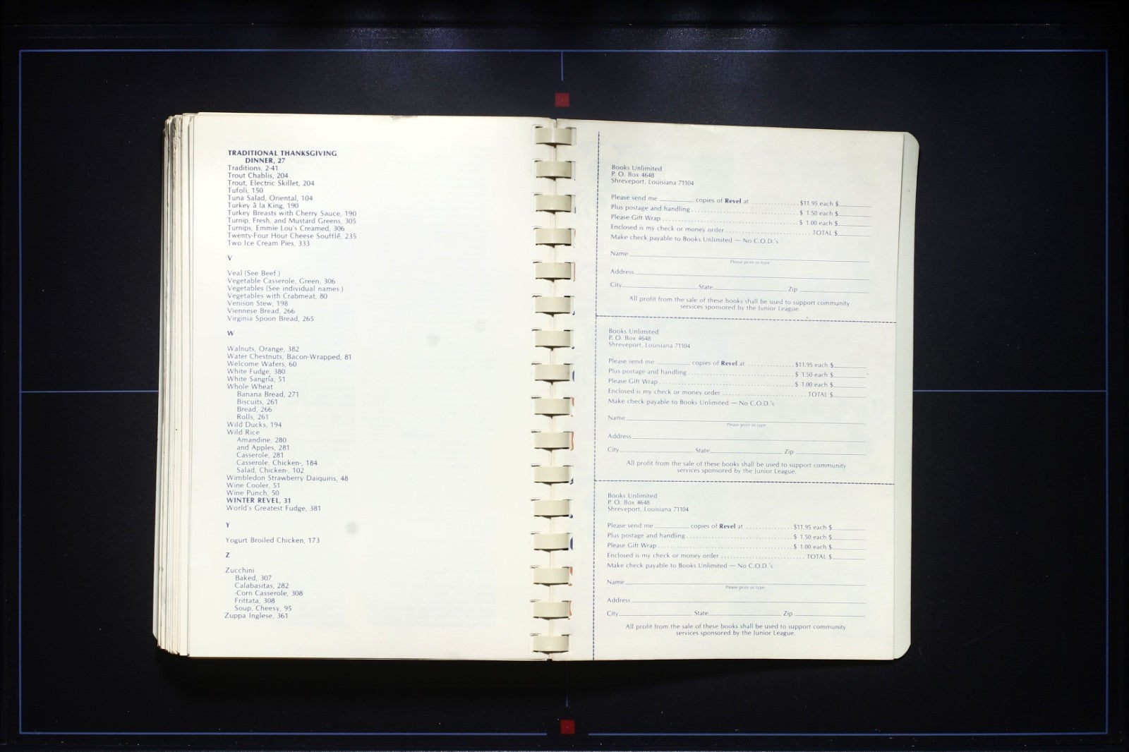 Revel (1980) - Junior League Cookbook - Shreveport, Louisiana - Southern Recipes