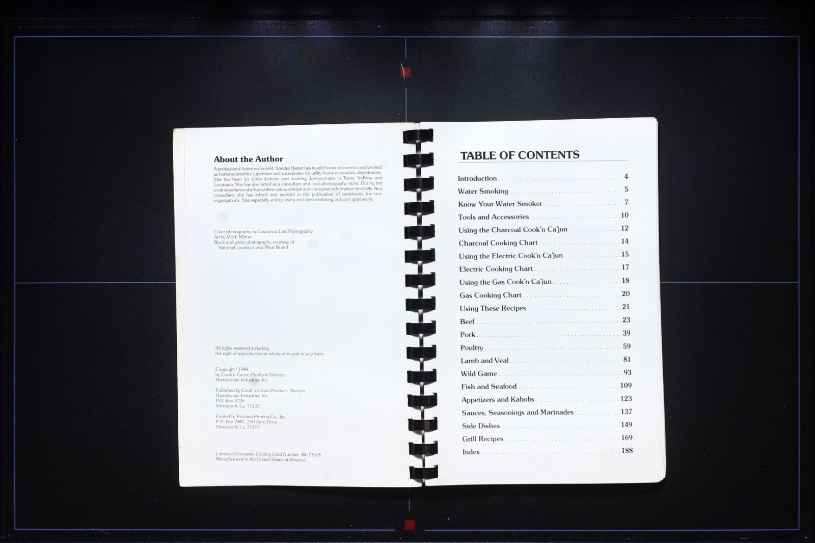 Cook'n Cajun Water Smoker Cookbook (1984) - Shreveport, Louisiana Recipes