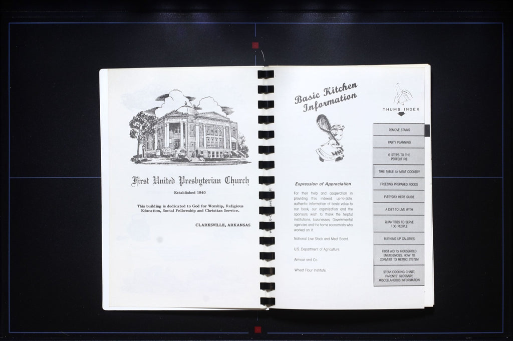 First United Presbyterian Church Cookbook - Clarksville Arkansas Vintage Recipes