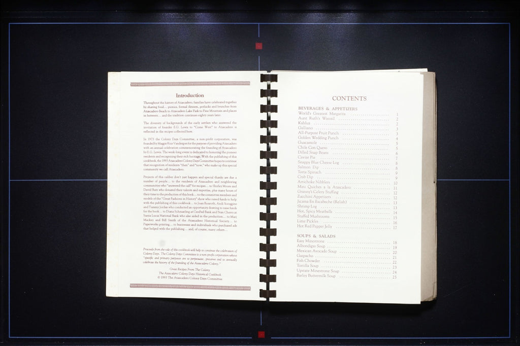 Great Recipes from the Colony (1993) - Atascadero - California Recipes Cookbook