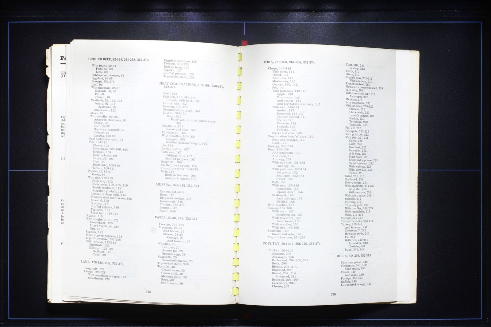 Beta Sigma Phi: Casseroles Cookbook (1969) - Vintage Recipes - Greek Association