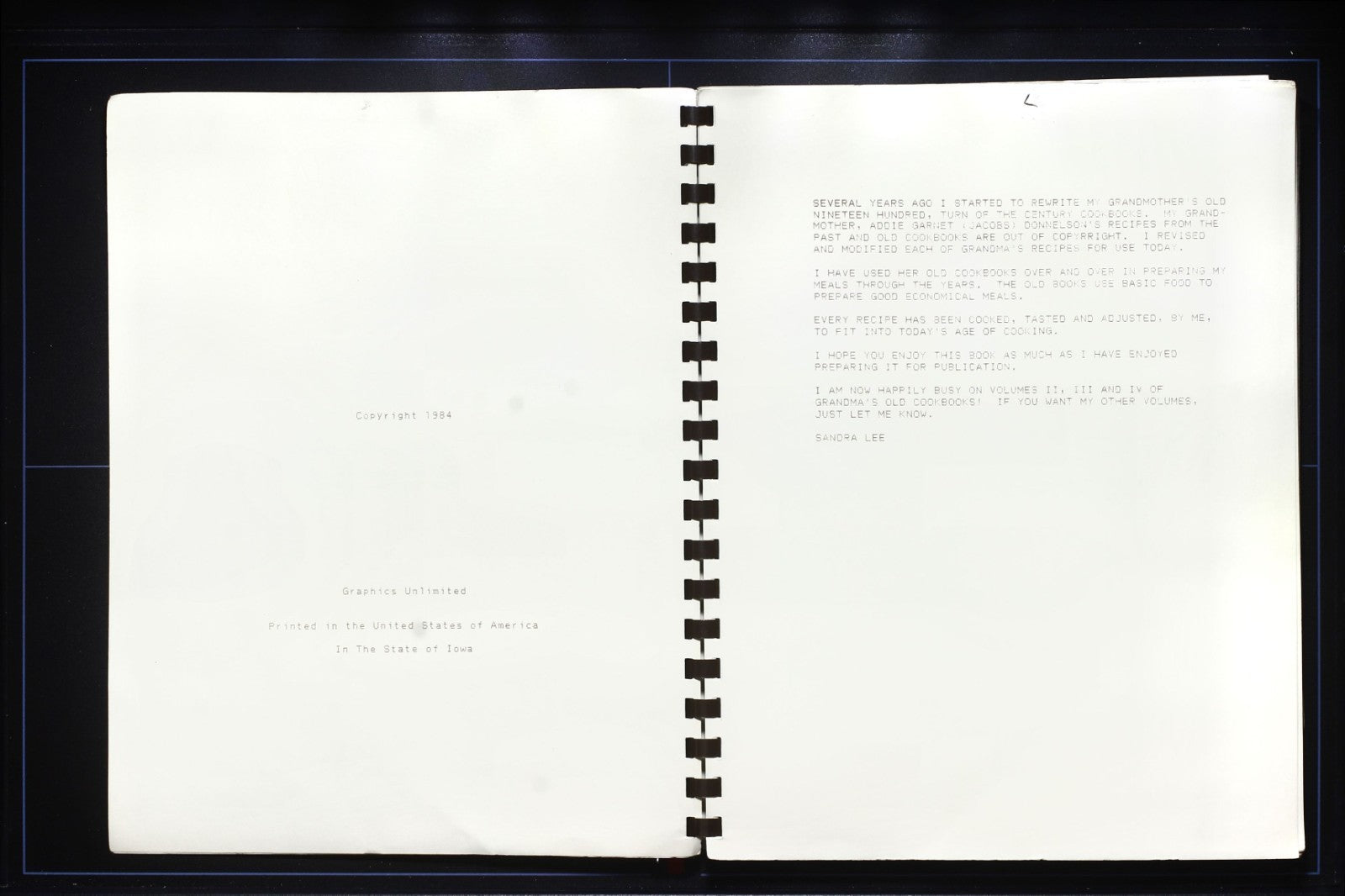 Recipes from the Past, Economy Today (1984) - Sandra Lee - Vintage Cookbook