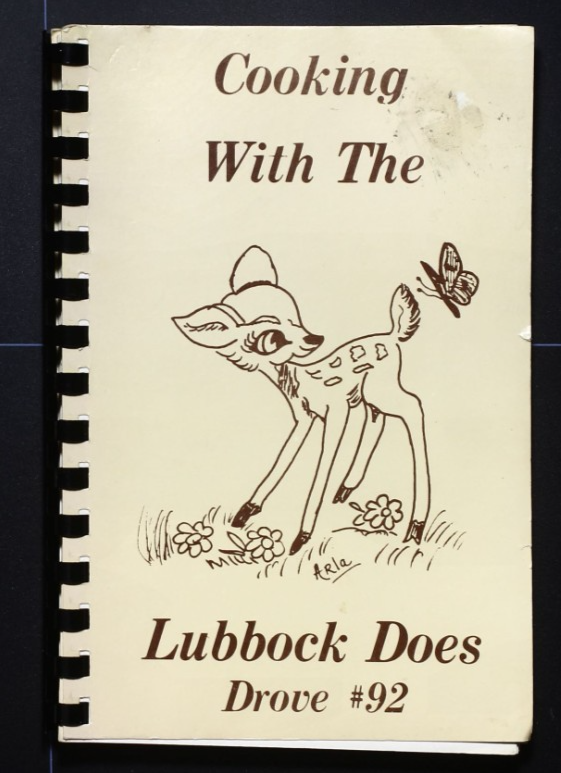 Lubbock Does Cookbook - Drove #92 - Vintage Cookbook - Thin Book