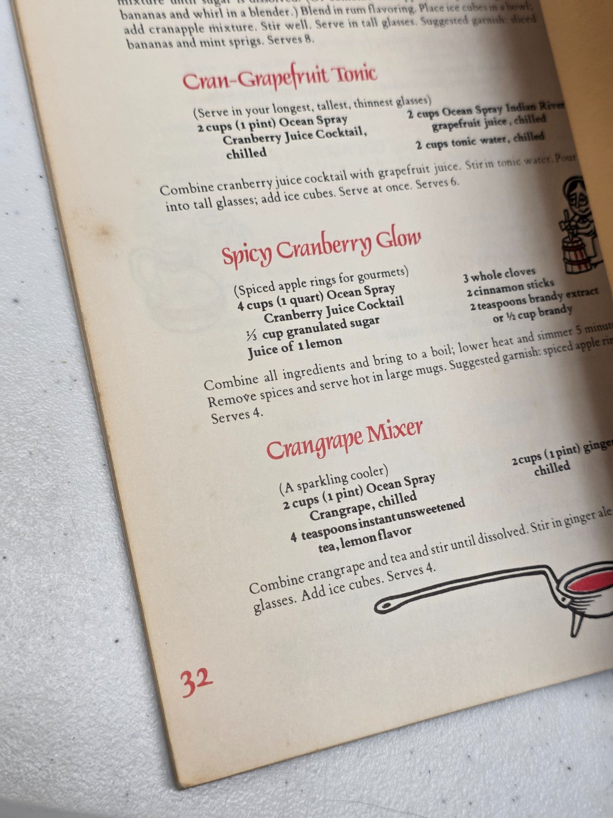 All-Time Favorite Cranberry Recipes - Vintage Ocean Spray Brand Cookbook - THIN