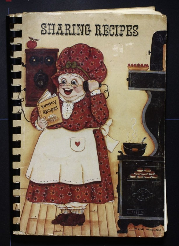 Sharing Recipes Cookbook - Unknown Locale - Vintage Desserts, See Index