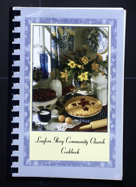 Loafers Glory Community Church Cookbook - Arkansas - Vintage THIN Recipe Book