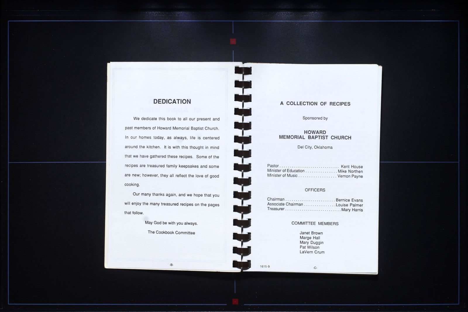 Howard Memorial Baptist Church - Del City, Oklahoma - Community Cookbook