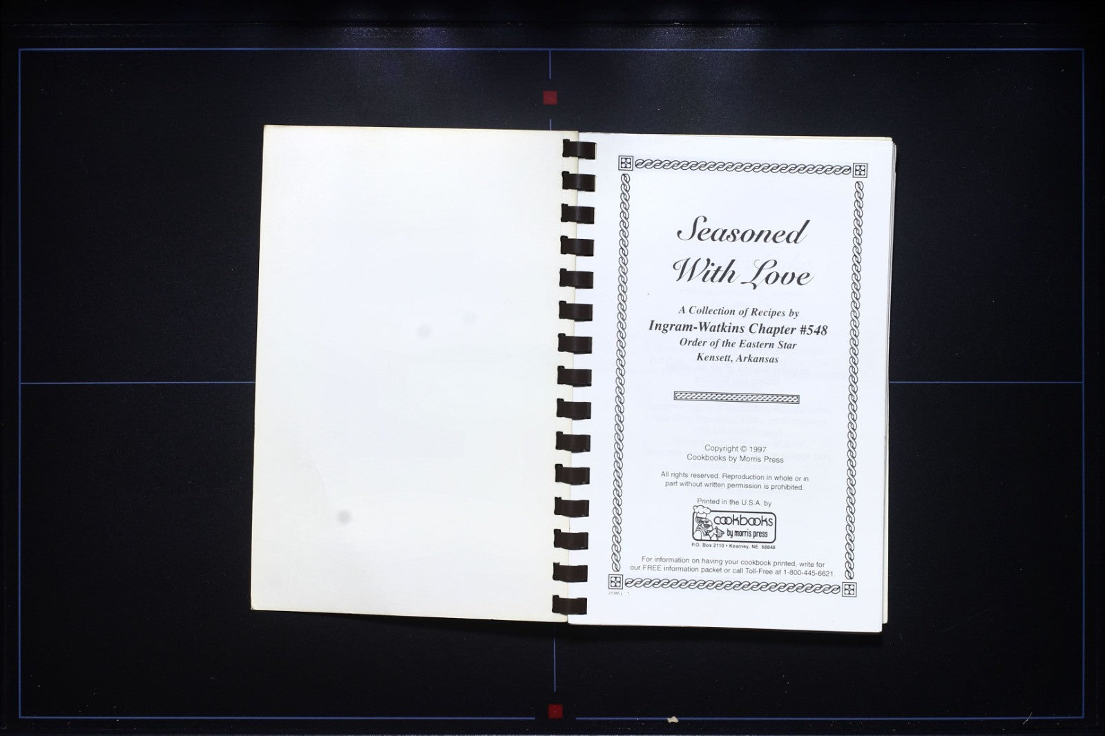 Ingram-Watkins Chapter (Eastern Star, 1997) - Kensett, Arkansas - Cookbook