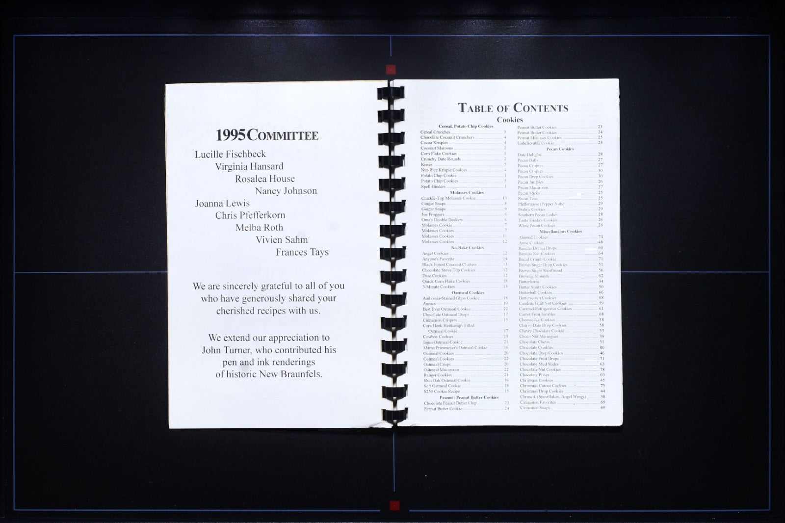 Cookie Cookbook (1995) - New Braunfels, TX - Vintage 90s Recipes