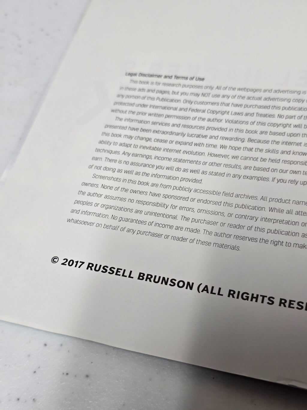 The Funnel Hacker's Cookbook by Russell Brunson, 2017 Spiral Bound
