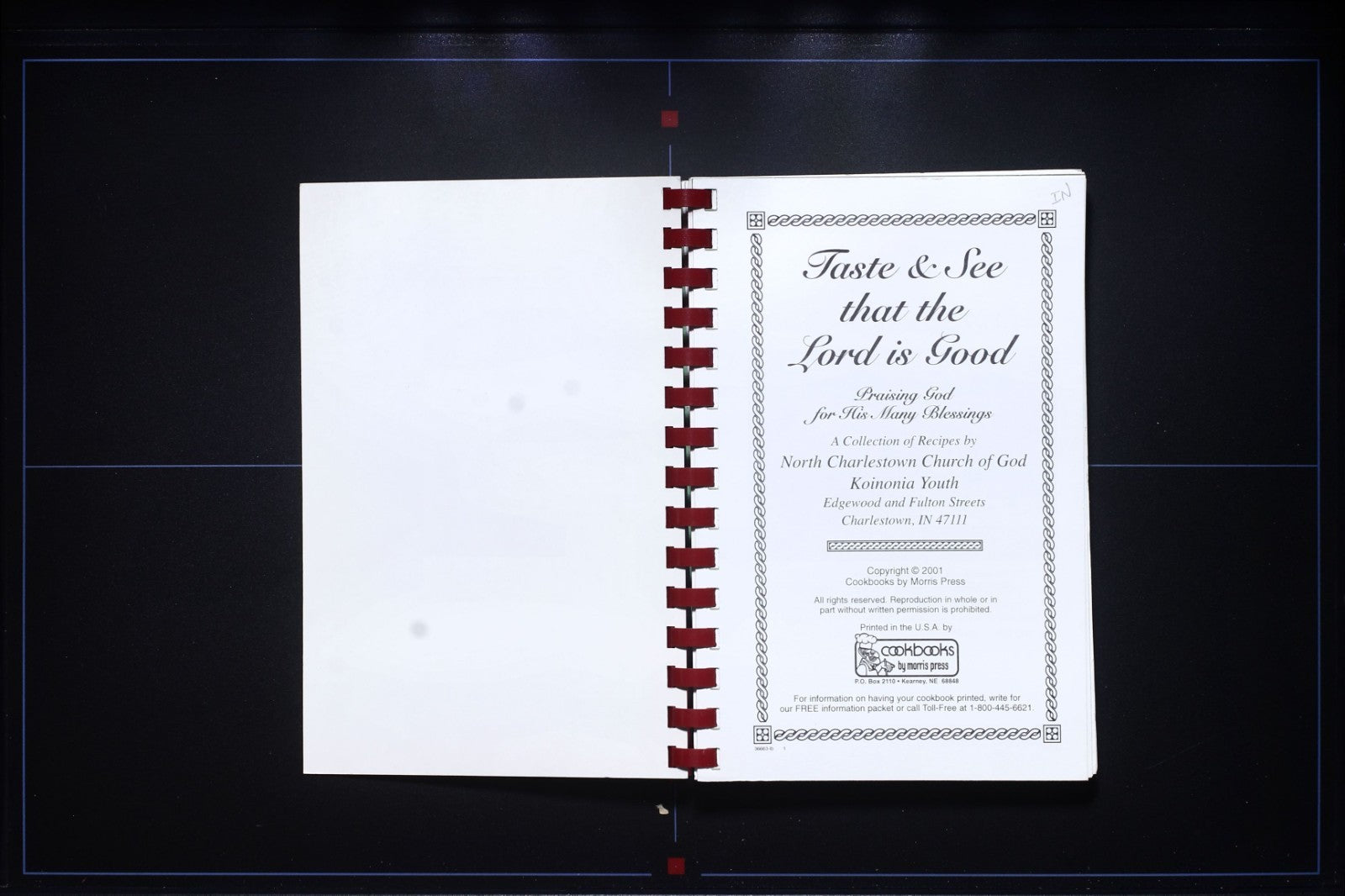 NCCG Koinonia Youth (2001) - Charlestown Church of God - Indiana - Cookbook