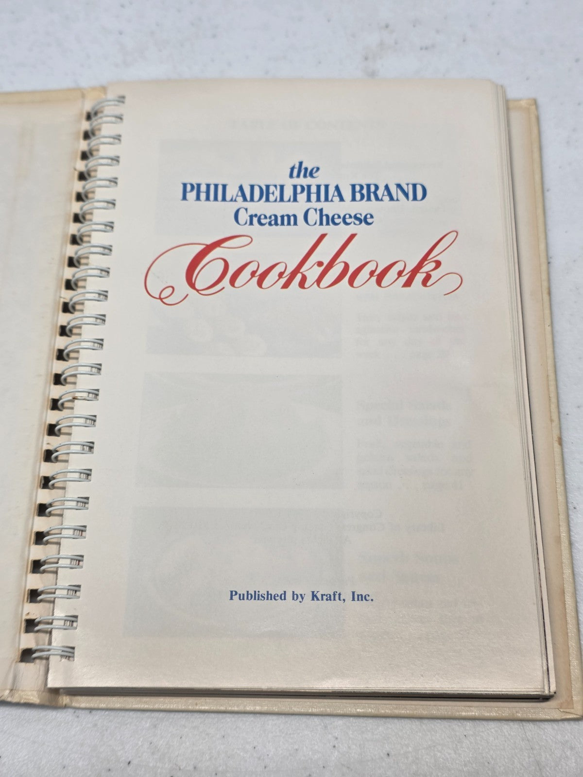 The Philadelphia Brand Cream Cheese Cookbook Twelfth Printing 1987