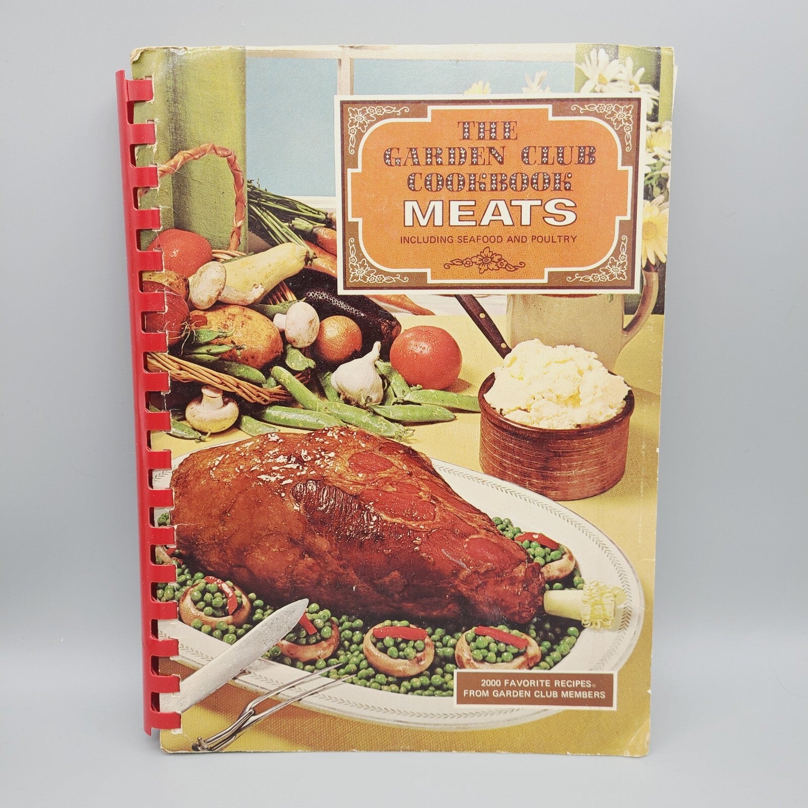 The Garden Club Cookbook Meats (1968) Montgomery Alabama - Vintage Spiral Bound