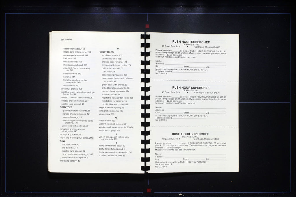 Rush Hour Superchef! Cookbook (1983) - Carthage, Missouri - Ozark Recipes