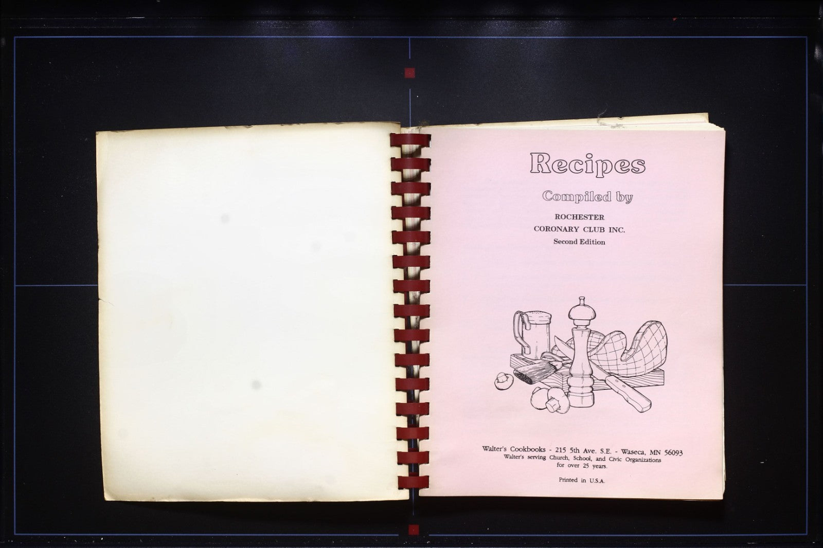 Rochester Coronary Club Cookbook - Minnesota Recipes Vintage