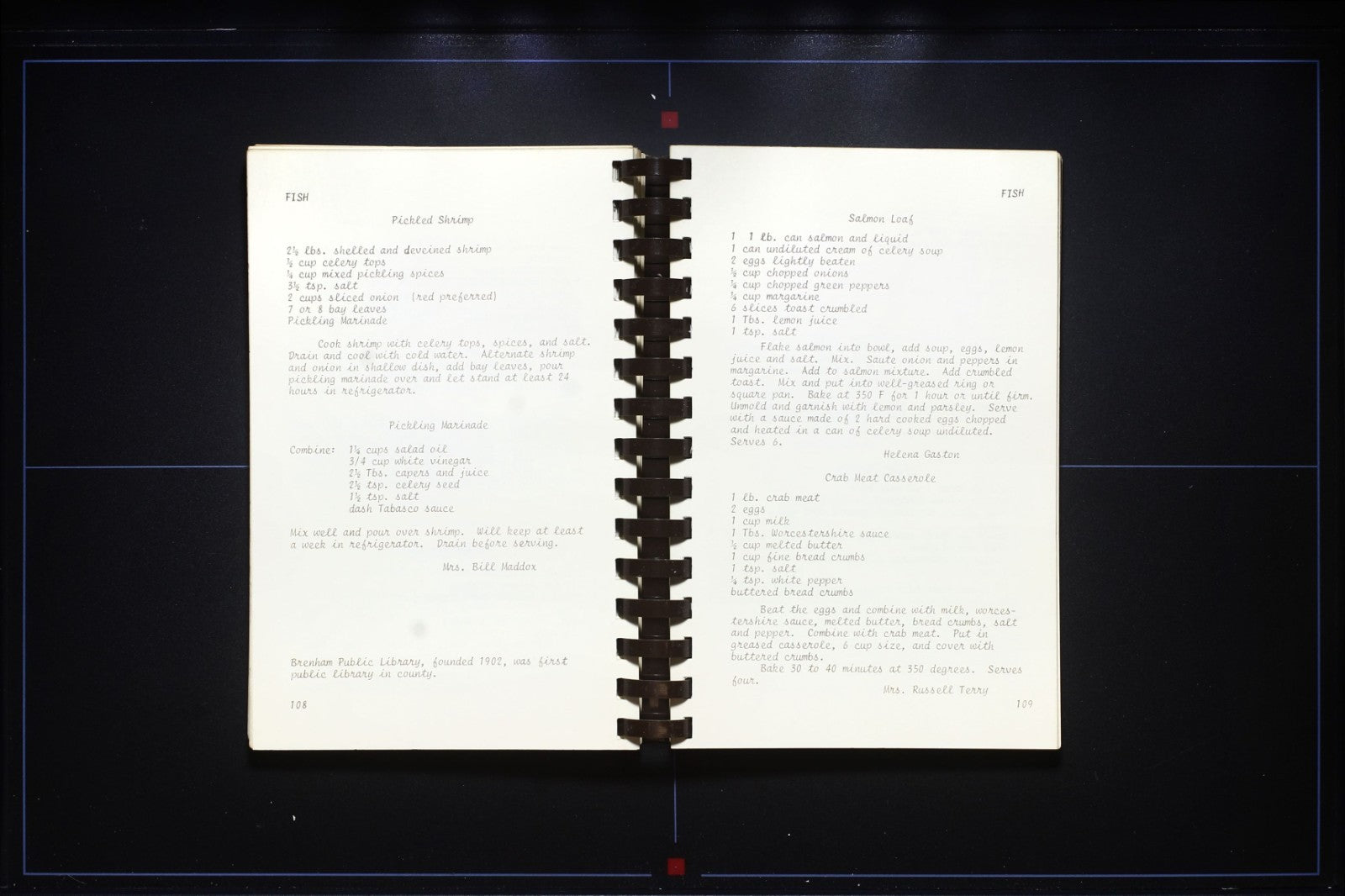 Heritage Society Washington County Cookbook (1977) - Brenham, Texas 