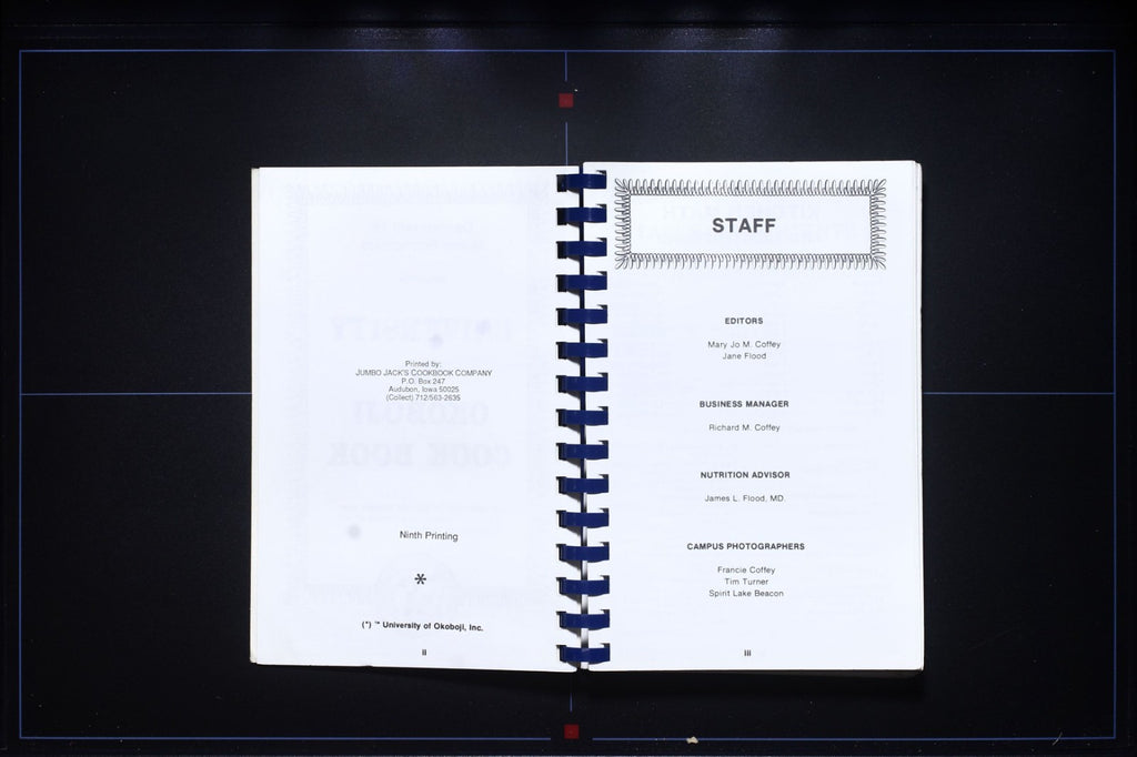 University of Okoboji Cookbook (1980) - Iowa - Vintage Recipes 