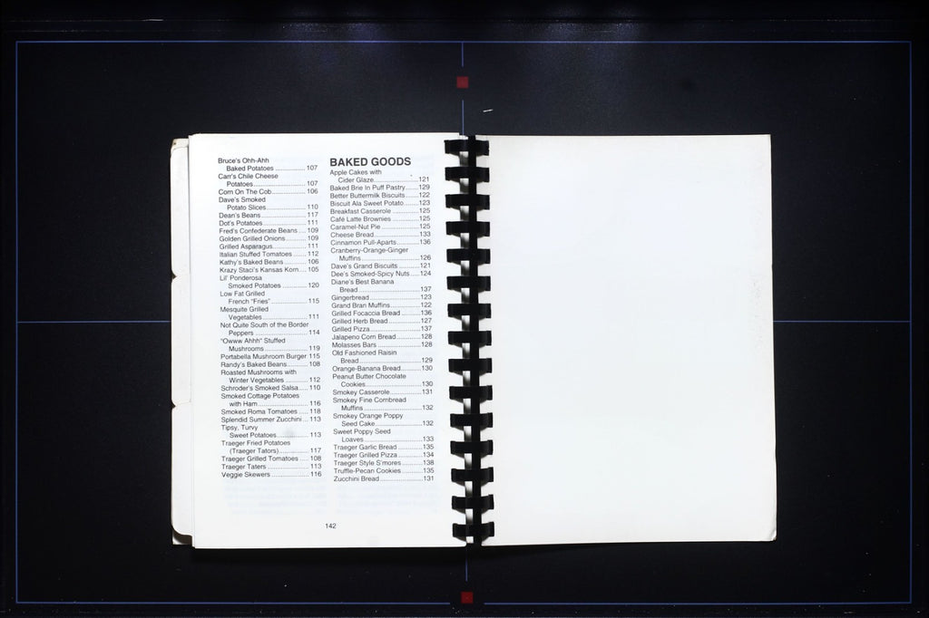 Traeger Cookbook (2008) - Mt. Angel, Oregon - Plastic Comb Binding Recipes