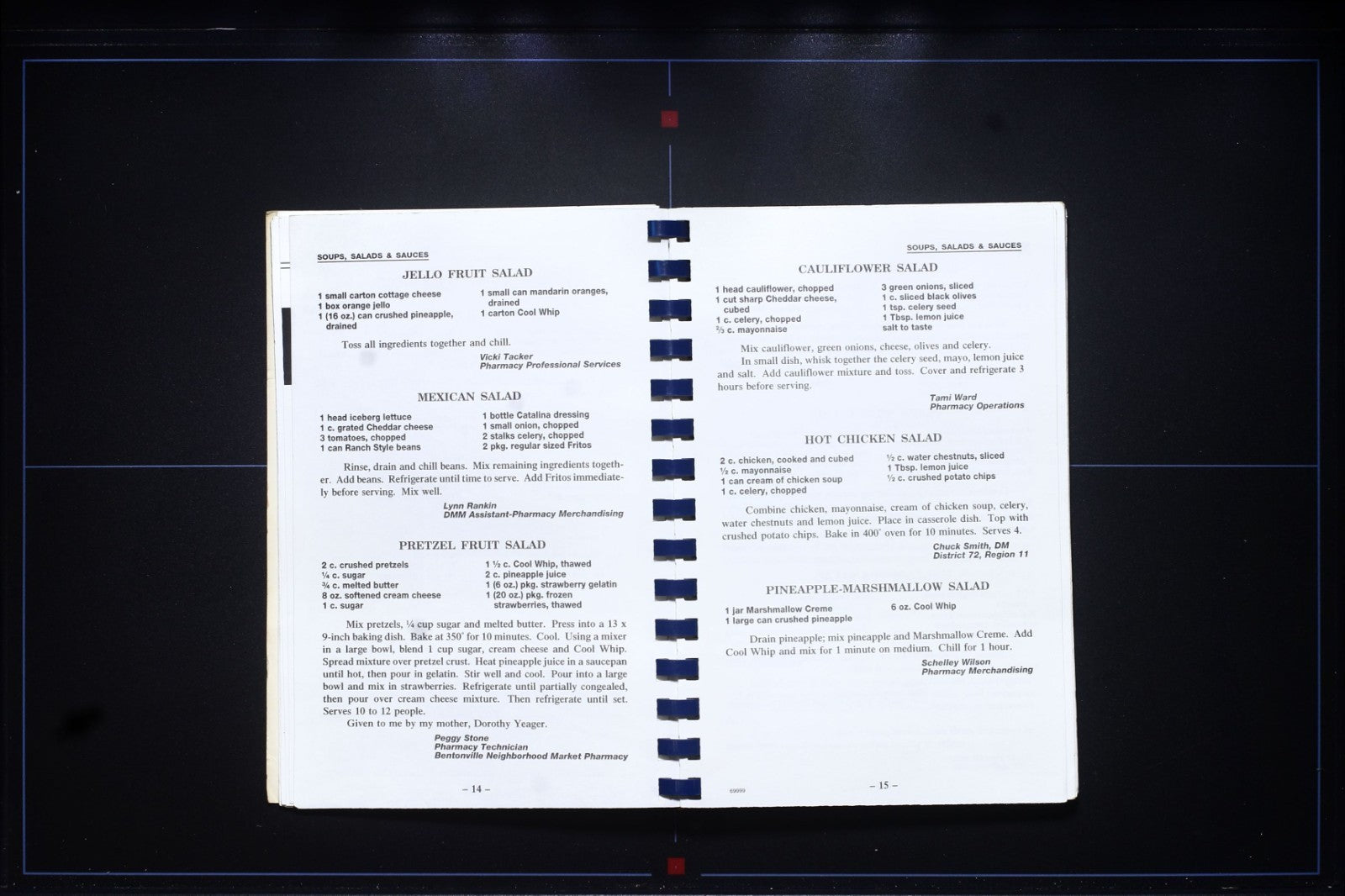 Walmart Pharmacy Division Cookbook - Bentonville, Arkansas - Vintage Recipes 90s