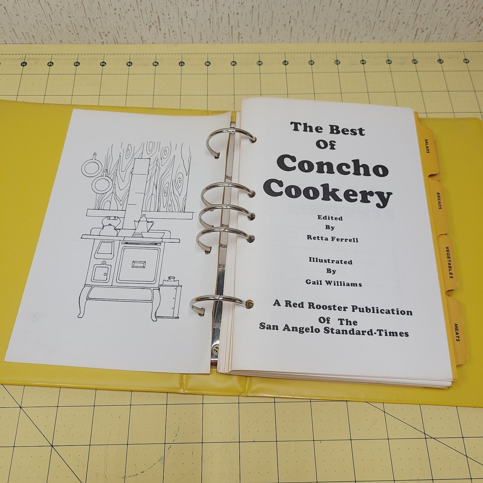 1975 Best of Concho Cookery: San Angelo Standard-Times, VTG Regional Cookbook TX
