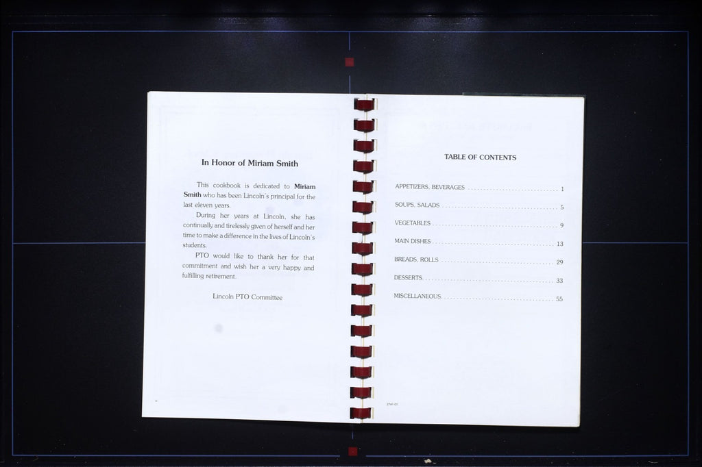 Lincoln Elementary School PTO Cookbook - Exeter, California - Recipes Thin Book