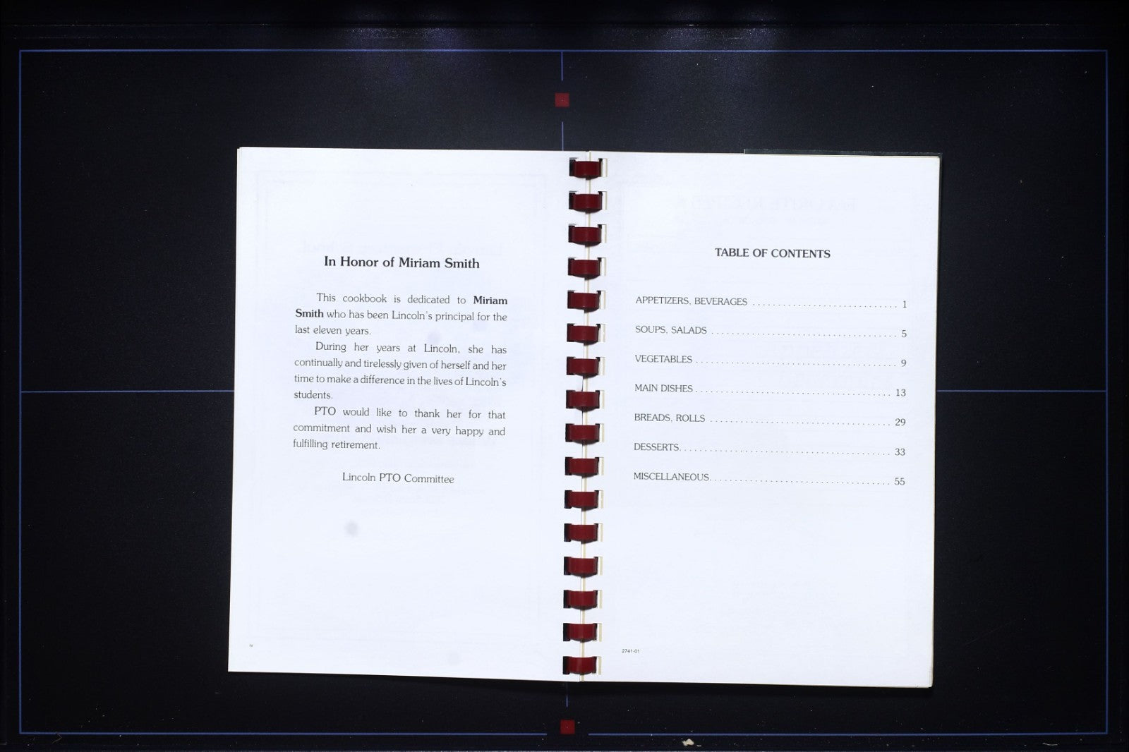 Lincoln Elementary School PTO Cookbook - Exeter, California - Recipes Thin Book