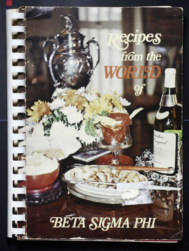 Recipes from the world of Beta Sigma Phi International - Vintage Cookbook 
