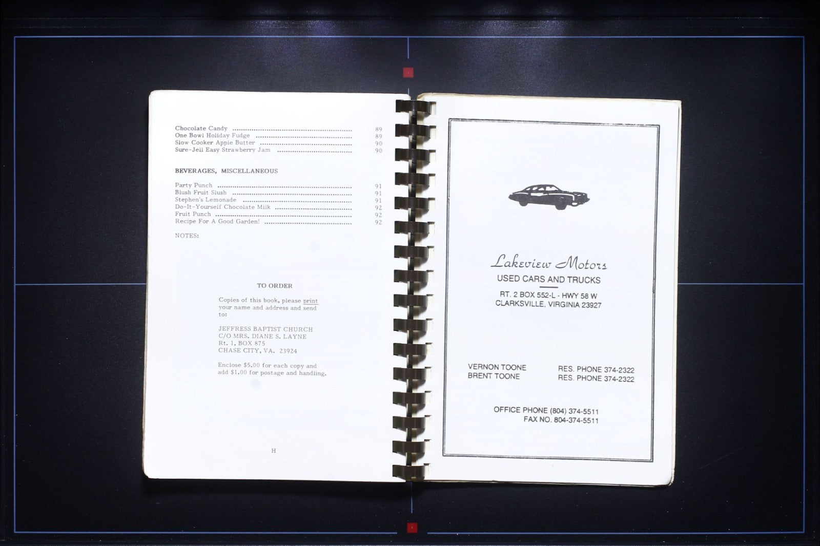 Favorite Recipes - Jeffress Baptist Church (1992) - Virginia Cookbook