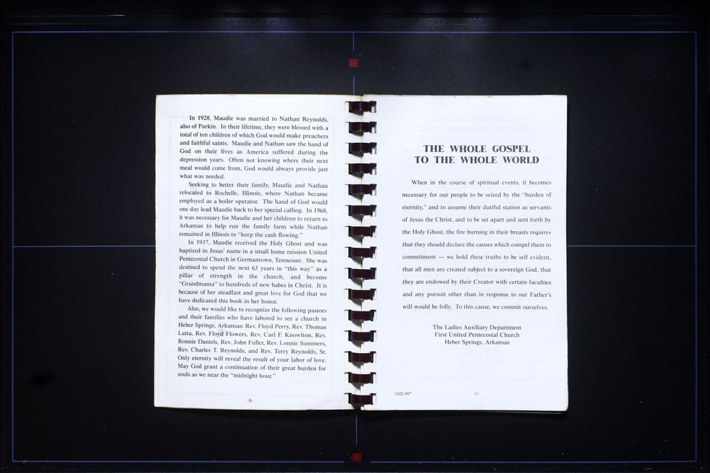 First United Pentecostal Church Cookbook - Heber Springs, Arkansas - Thin Book