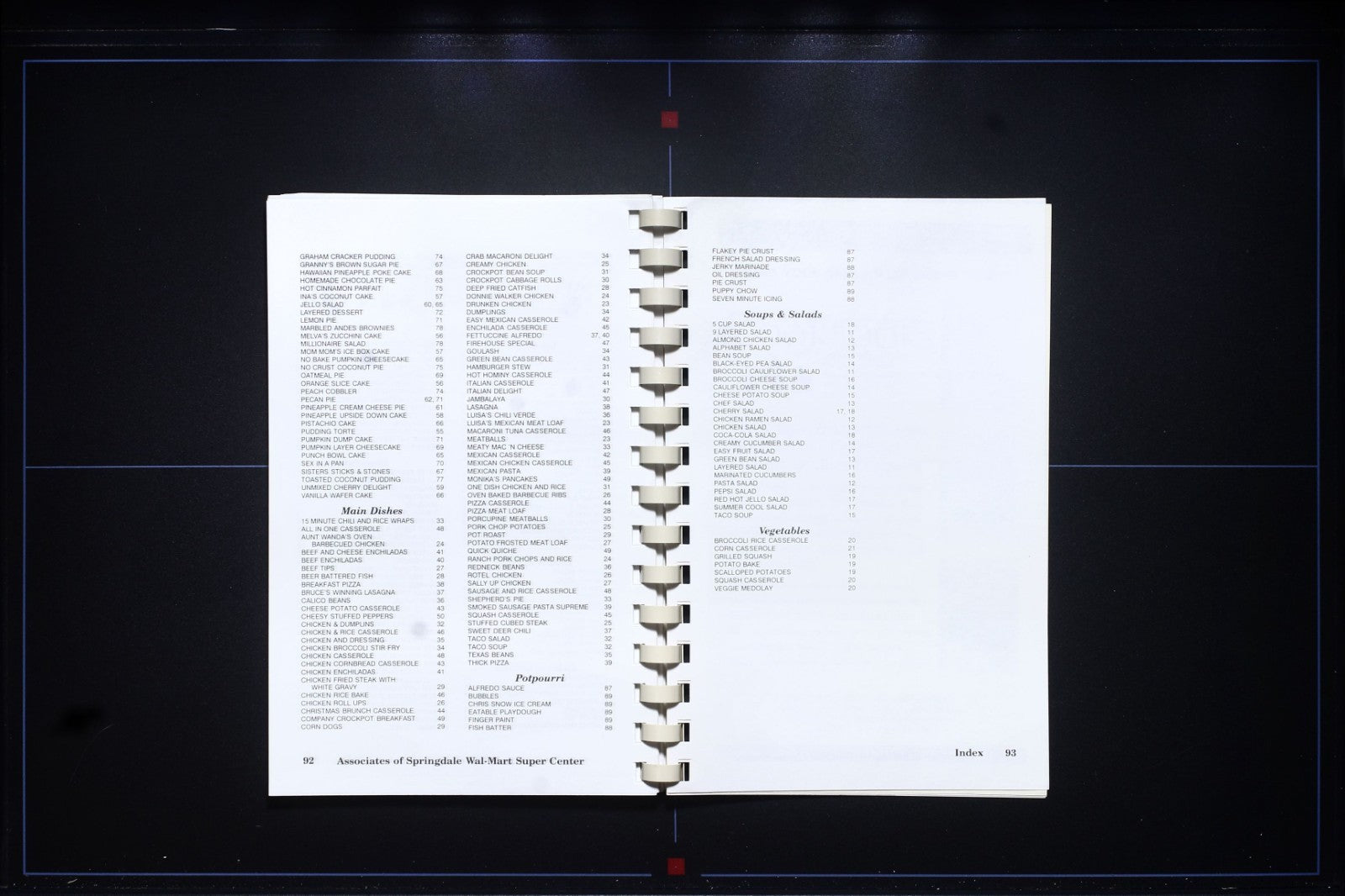 Walmart Supercenter CMN Cookbook - Springdale, Arkansas - Vintage Recipes