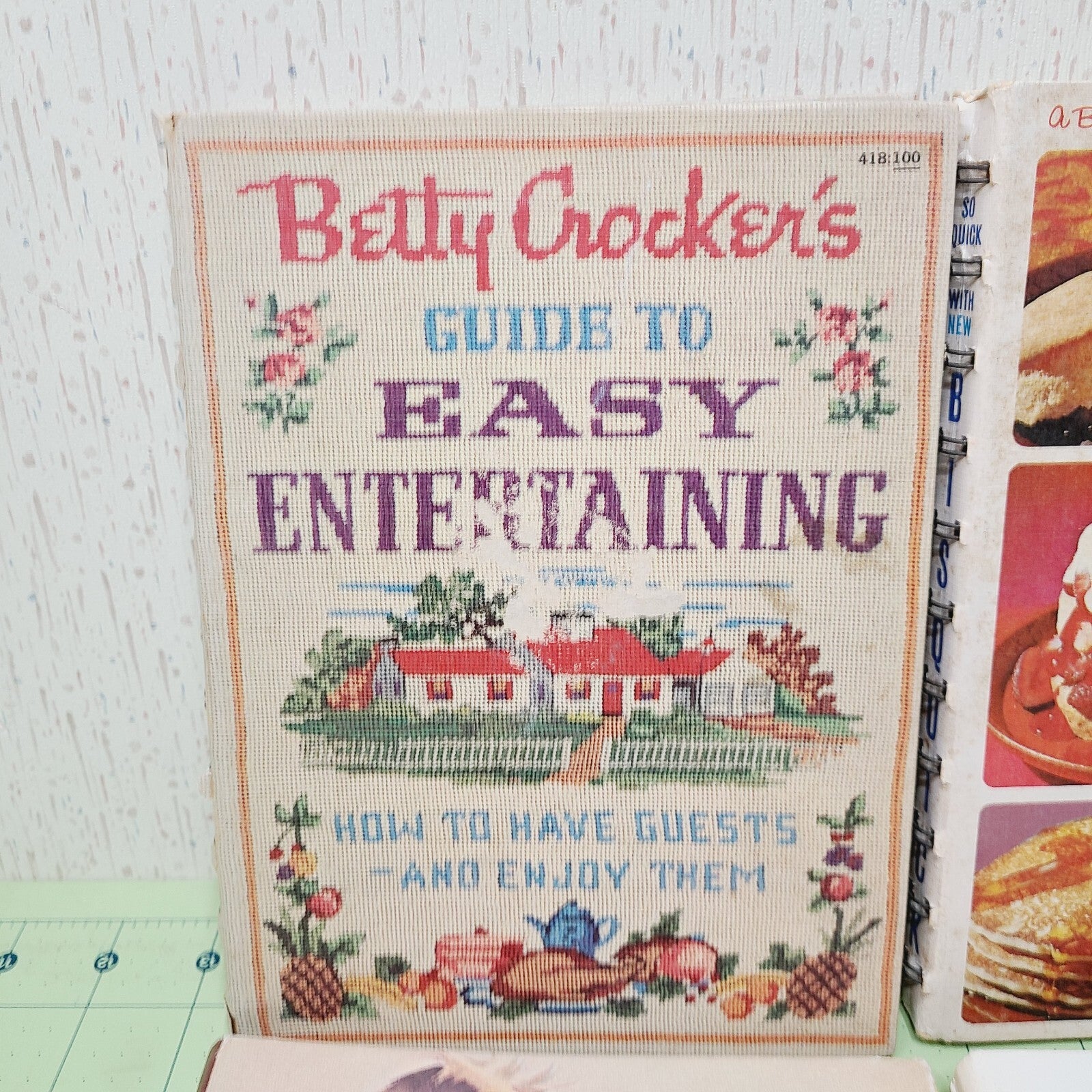 Lot of 4 - Spiral Cookbooks - Vintage: Hershey's, Bisquick, Betty Crocker, Rival