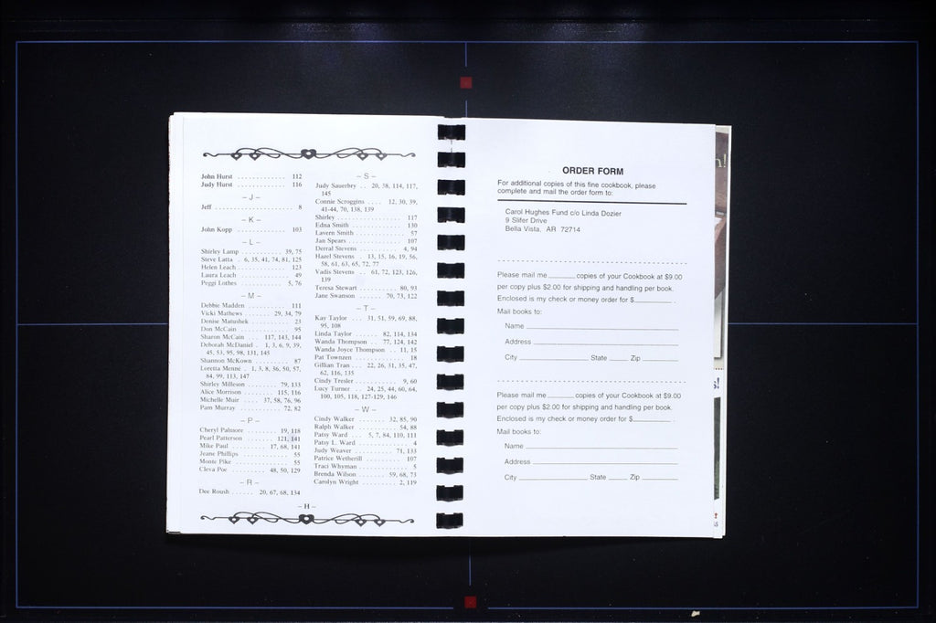 Carol Hughes Lung Transplant Fund Cookbook (2002) - Bella Vista, Arkansas Recipe