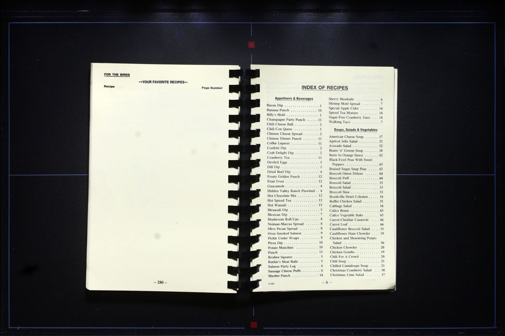 Wichita Audubon Society Cookbook - Recipe Book for Bird Lovers