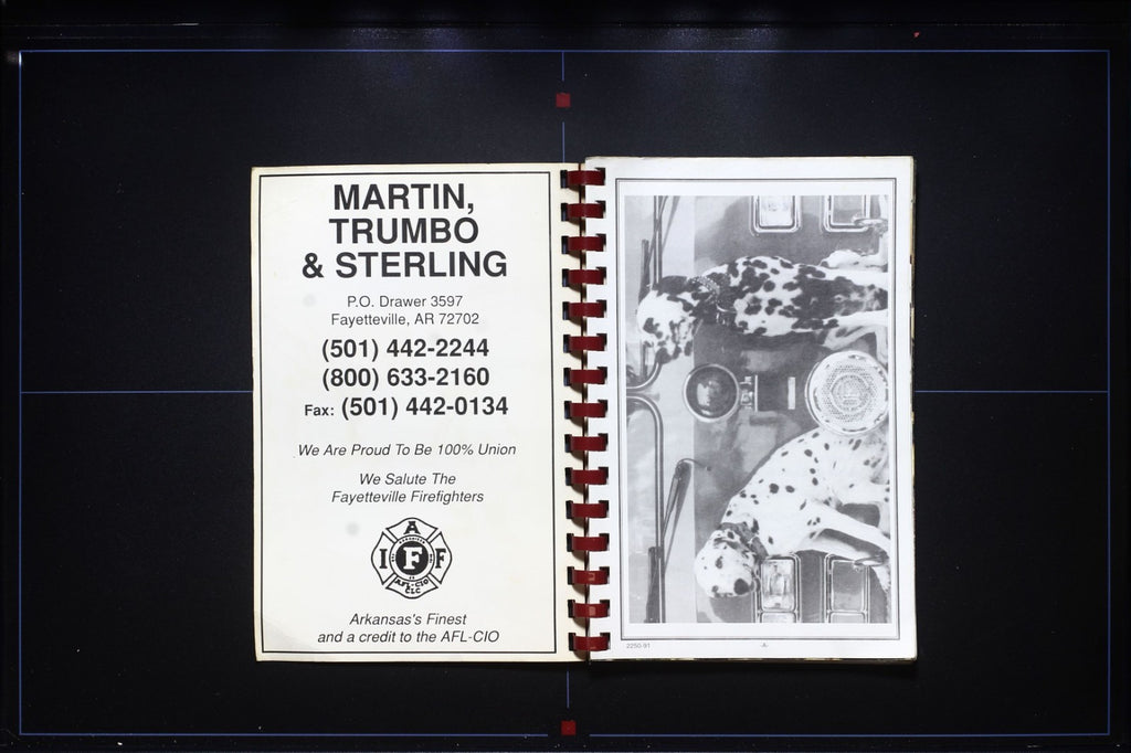 Fayetteville Fire Fighters Burnt Offerings Cookbook (1978) - Arkansas