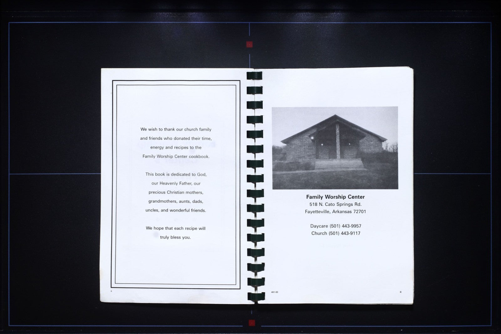 Family Worship Center's Recipes - Fayetteville, Arkansas Cookbook - Ozarks