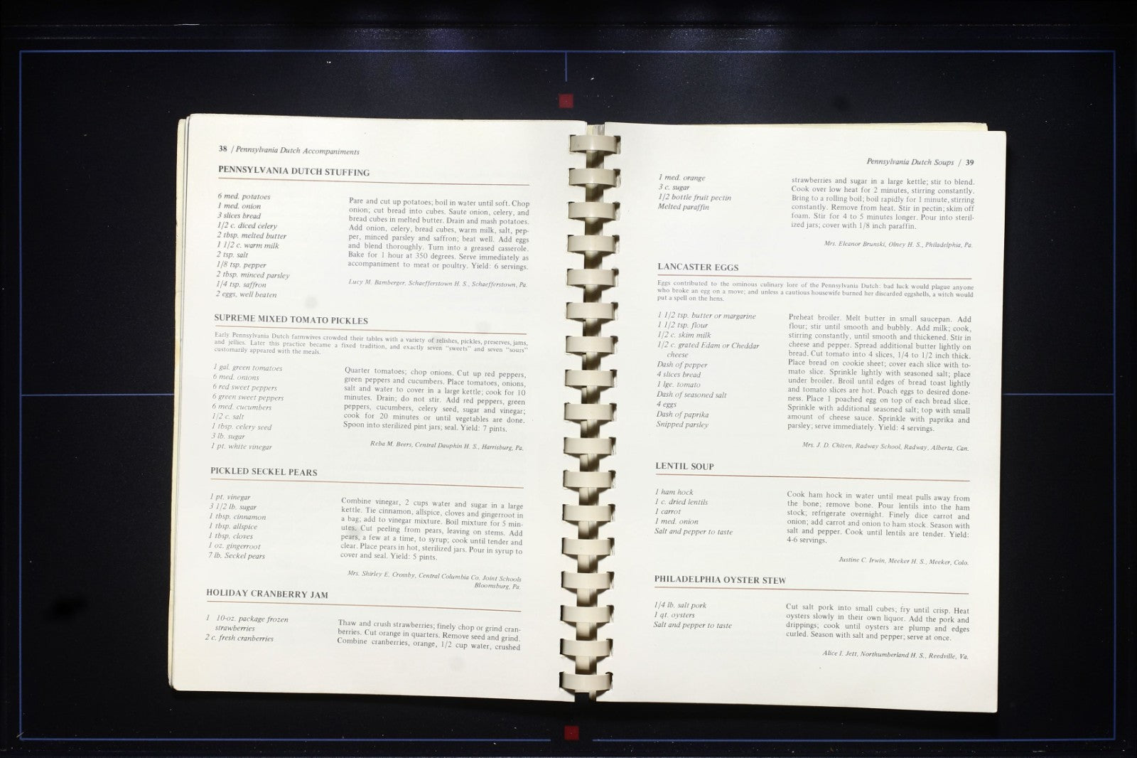 Americana Cookery Cookbook - Recipes of Home Economics Teachers - Vintage