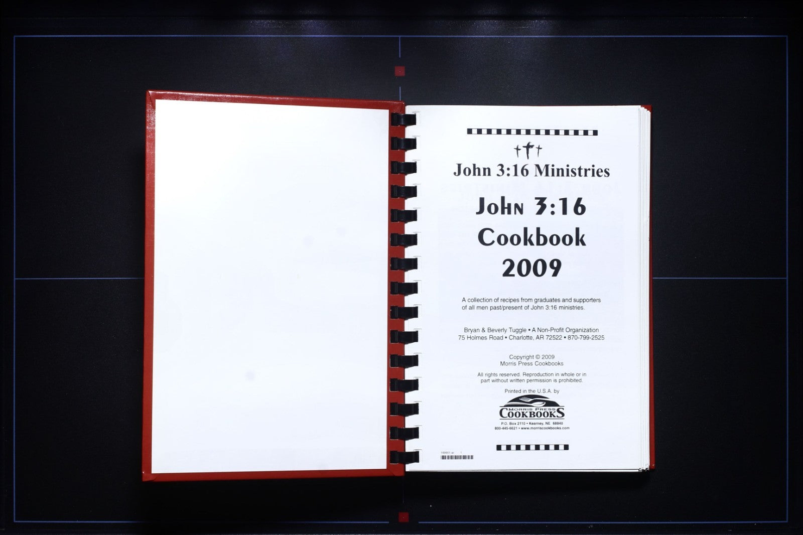 John 3:16 Ministries (2009) Cookbook - Vintage Recipes - Arkansas