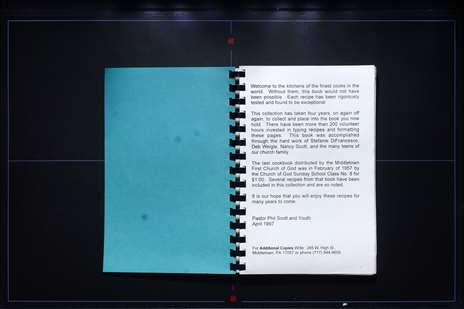 Middletown First Church of God Cookbook (1997) - Pennsylvania - Recipes