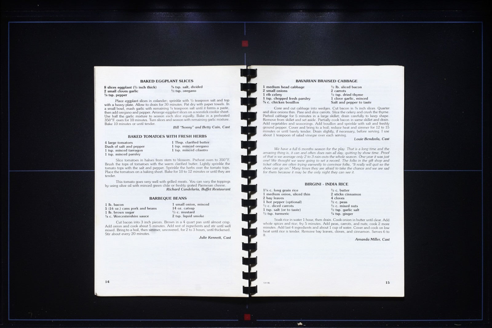 The Great Passion Play Cookbook - Eureka Springs, Arkansas - Vintage Recipes