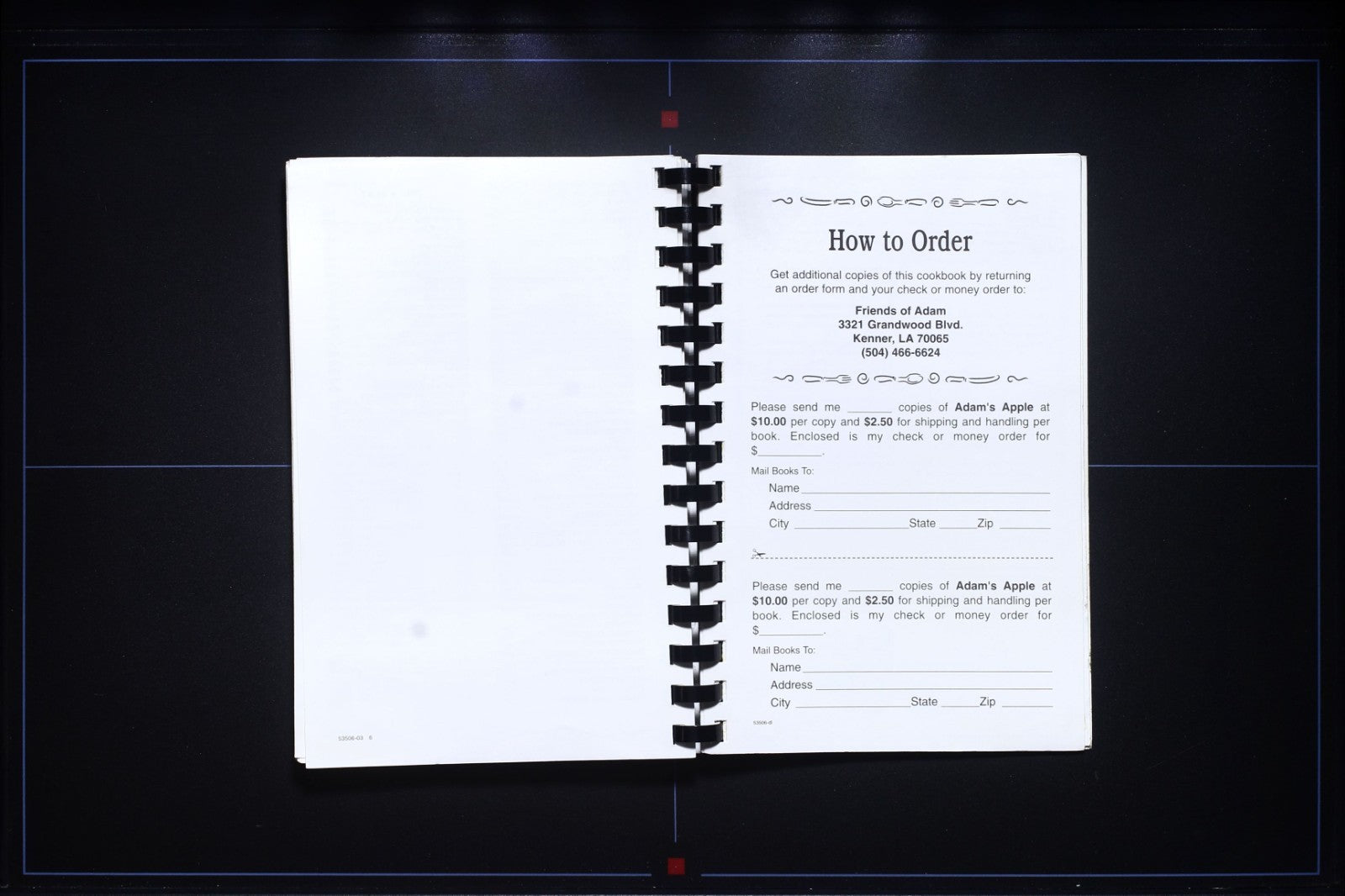 Friends of Adam Cookbook (2003) - Kenner, Louisiana (LA) - Community Recipes