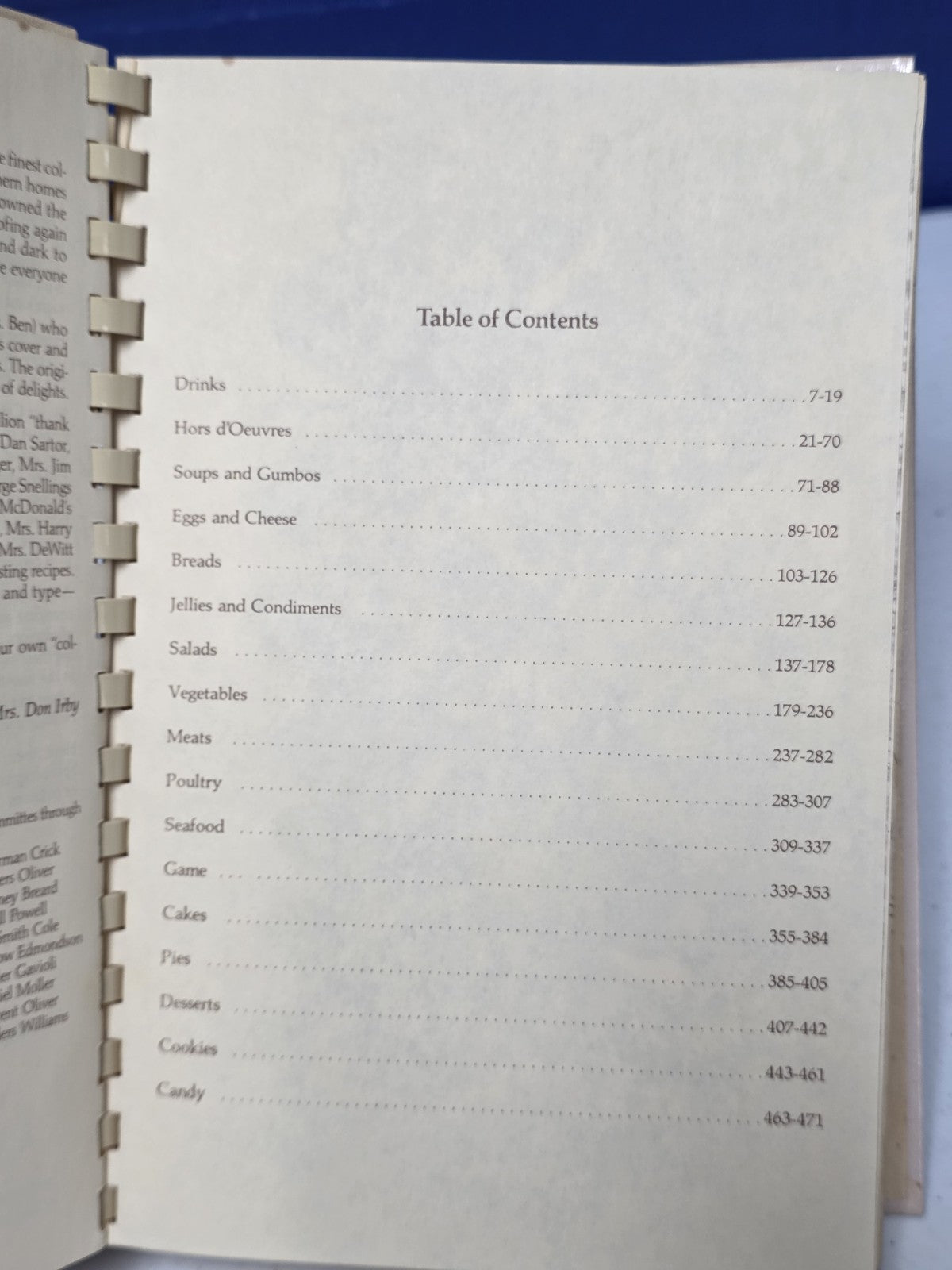 The Cotton Country Collection Cookbook HC 1975 Louisiana Recipes  W4