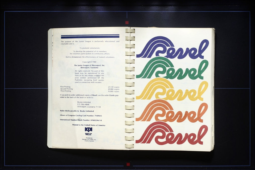 Revel (1980) - Junior League Cookbook - Shreveport, Louisiana - Southern Recipes