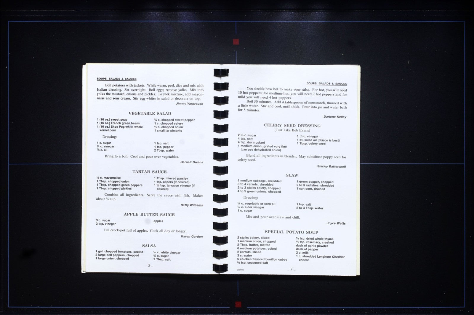 Eastlawn Freewill Baptist Church Cookbook - Unknown Locale - Thin Book