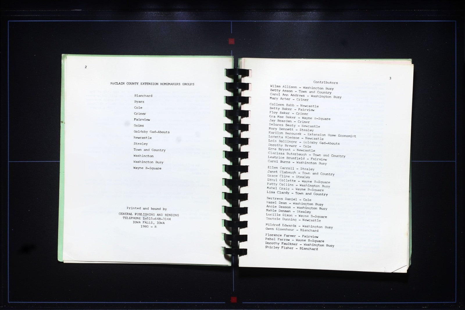 McClain County Extension Homemakers Cookbook (1980) - Vintage Recipes