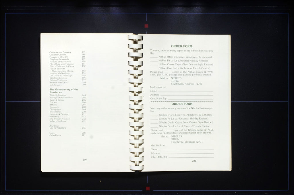 Nibbles Ooo La La (1984) - Fayetteville, Arkansas Cookbook - Vintage Recipes