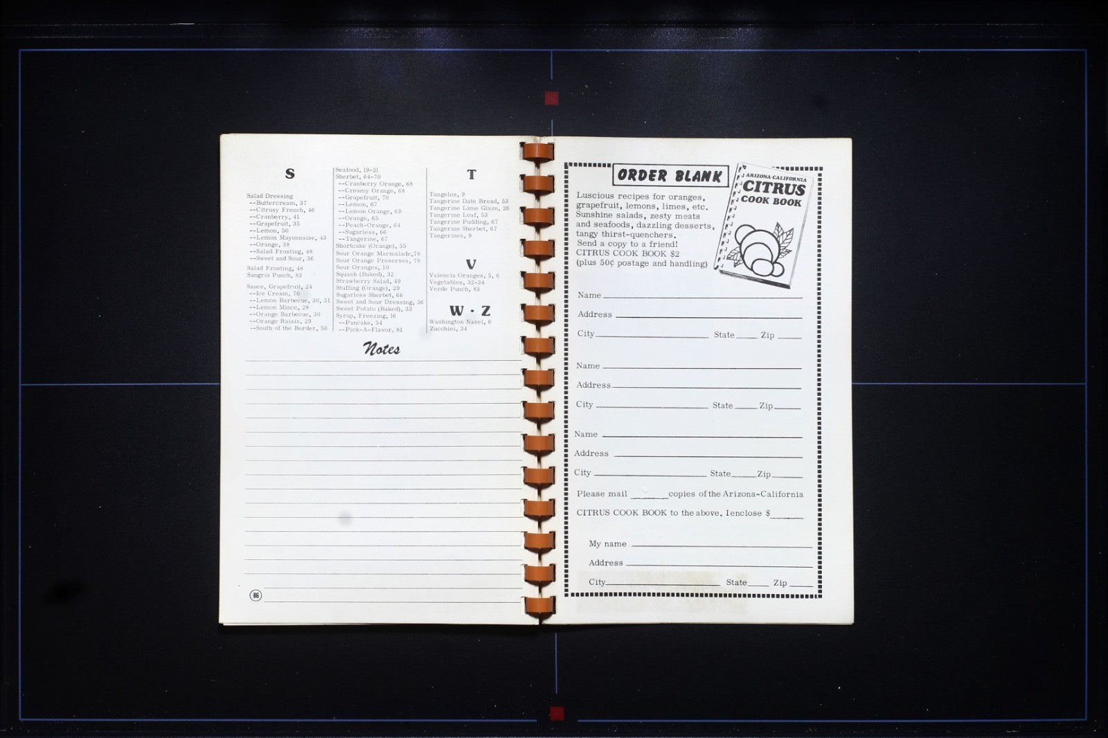 Arizona California Citrus Cookbook (1976) - Glenda McGillis - Vintage Recipes